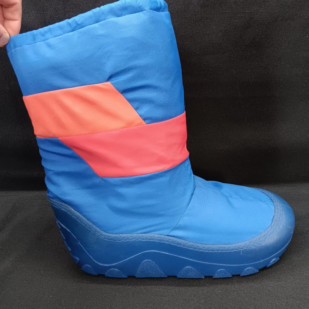 Vintage Men's Moon Boots Snow Size 9-10 Blue Red Orange Puffer Space VTG 80s